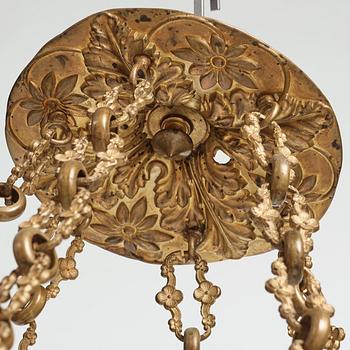 A Neo-Rococo mid 19th century twelve-light hanging-lamp.