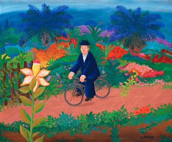 615. Lennart Jirlow, På cykel i Provence.