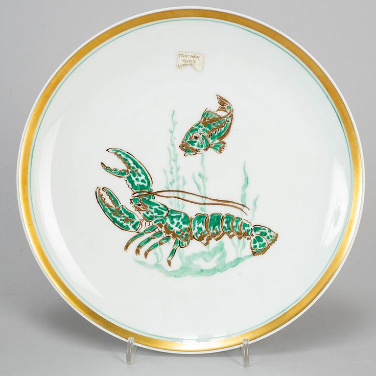 TALLRIKAR, två stycken, porslin. Frankrike, Rouard, Paris, 1900-tal.