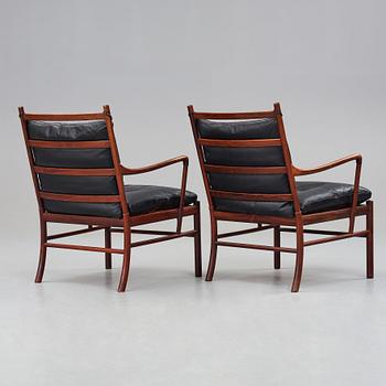 Ole Wanscher, a pair of  "Colonial Chair, PJ 149" easy chairs by Poul Jeppesen, Denmark.