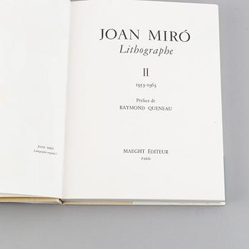 BÖCKER, 6 volymer, Miró lithographe I-VI, F. Mourlot.