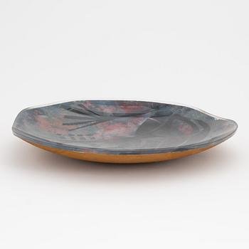 An italian glass bowl, second half of the 20th century.
