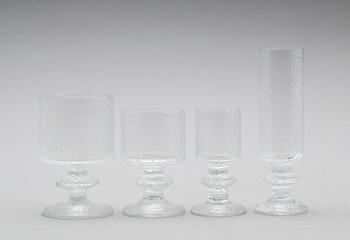 Iittala · GLASSERVIS, 40 delar, "Senator", Timo Sarpaneva, Iittala.