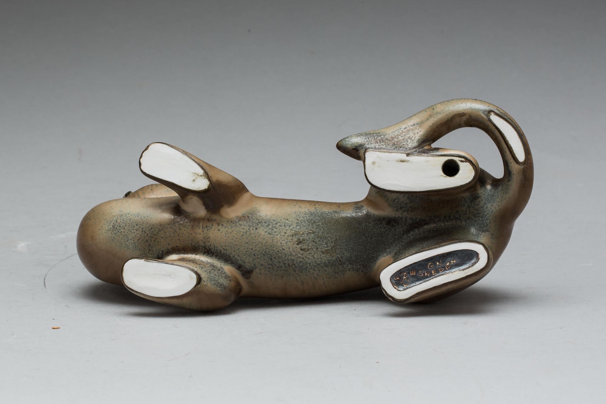 FIGURIN, stengods. Gunnar Nylund, Rörstrand, signerad.