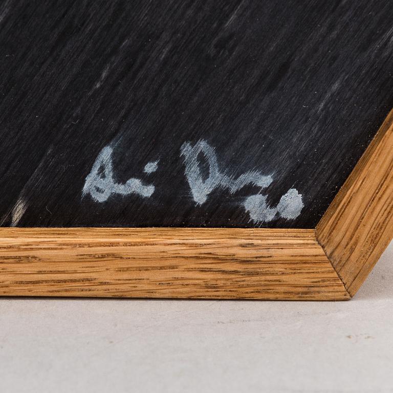 ALEKSI PUUSTINEN, 'Hexagon Tray', signed.