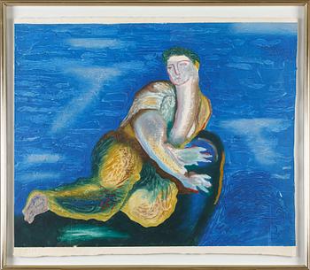 SANDRO CHIA, carborundum handcoloured, signed and numbered 49/50.