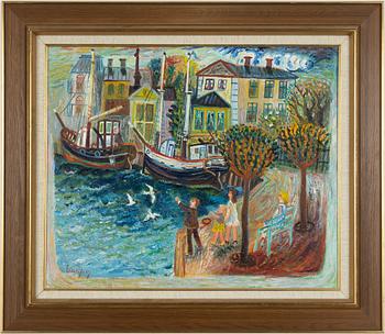 Elis Rydberg, "Norr Mälarstrand vid Stadshuset".