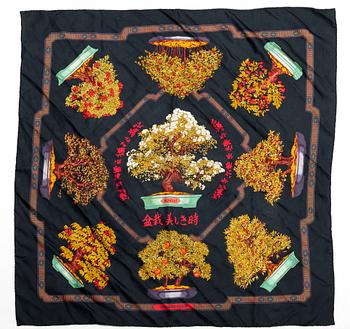 Hermès, scarf, "Les Beaux Jours de Bonsai".