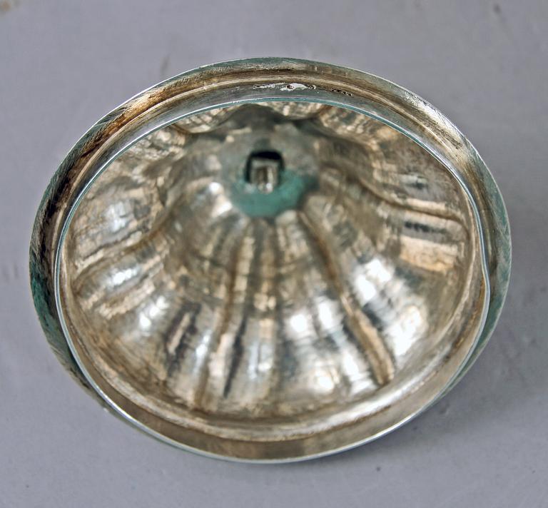 SOCKERSKÅL, silver, nyrokoko, Lars Larsson & C:o 1848, vikt 696g.