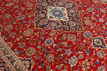 A Keshan carpet, 398 x 298 cm.