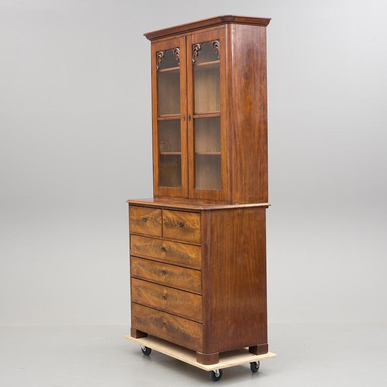 SKÅP, mahogny, 1800-talets andra hälft.