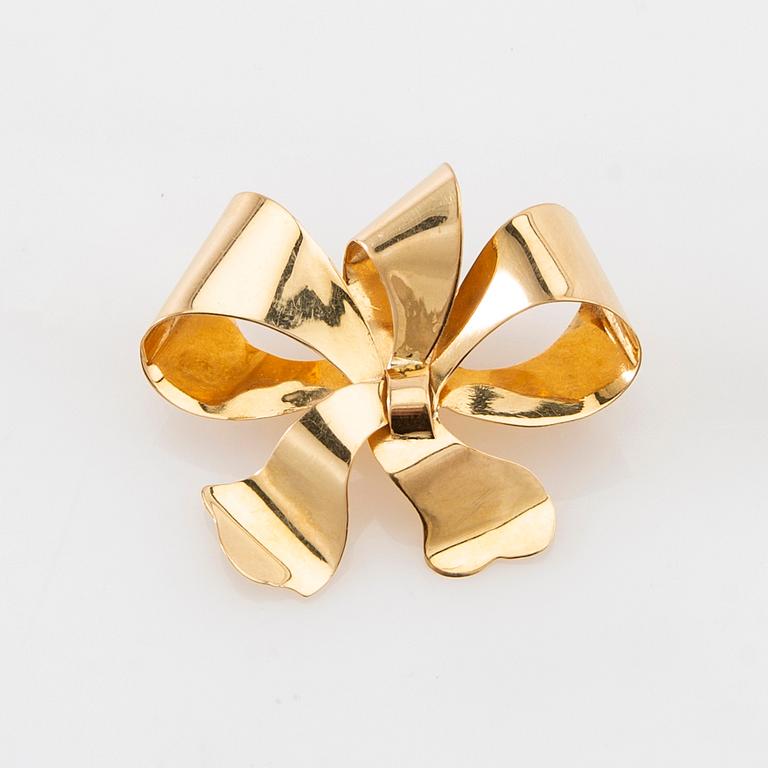 Brooch 18K gold, Ljungström & Anderson Stockholm 1946.