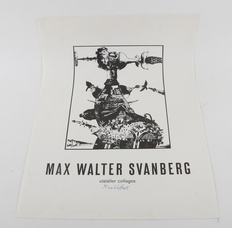 MAX WALTER SVANBERG, efter, affischer, 2 st, en sign.