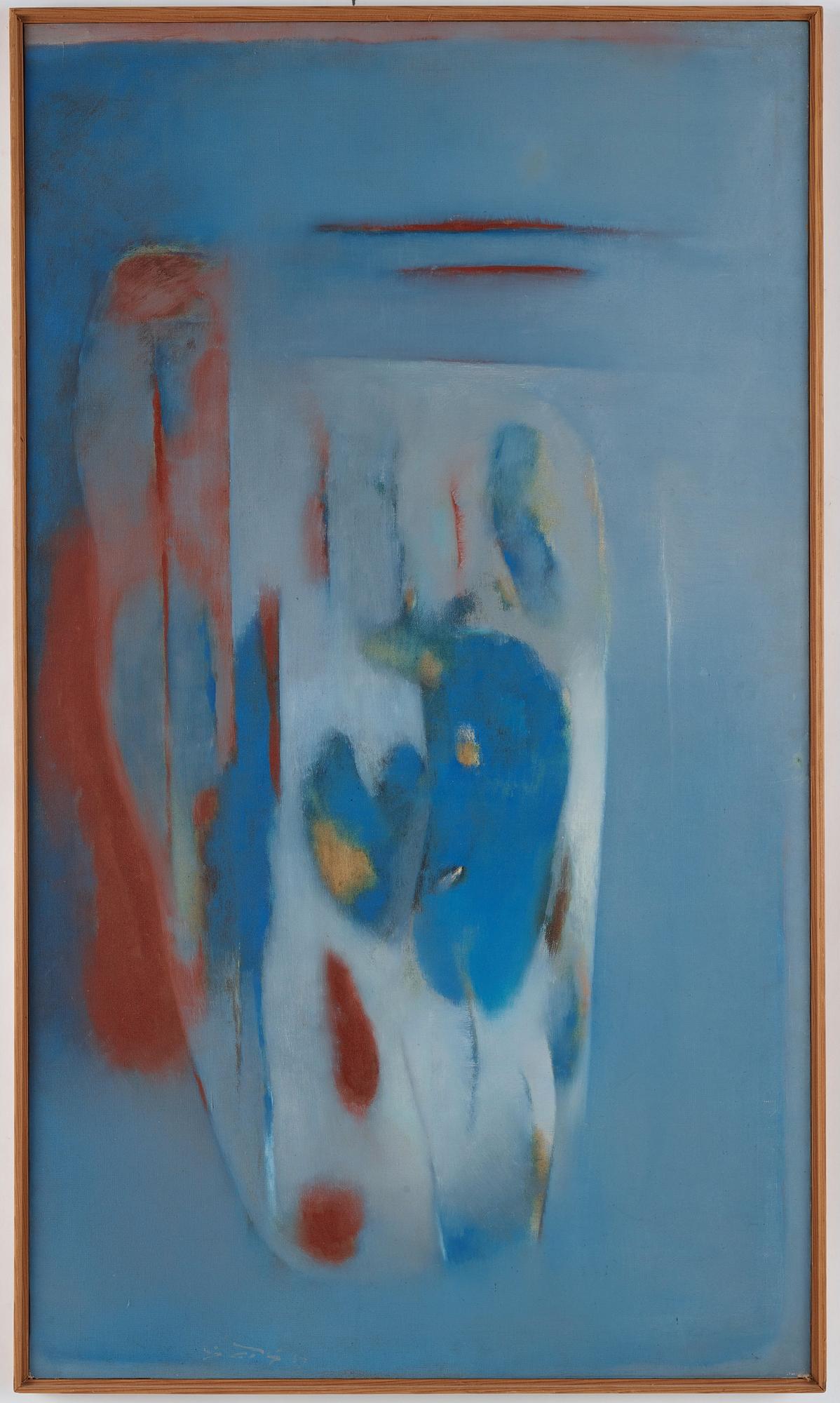 Gulam Rasool Santosh, "Blue vase".