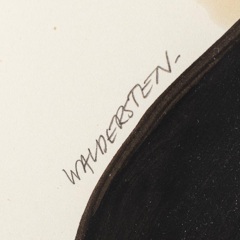 JESPER WALDERSTEN, olja på papper, signerad.