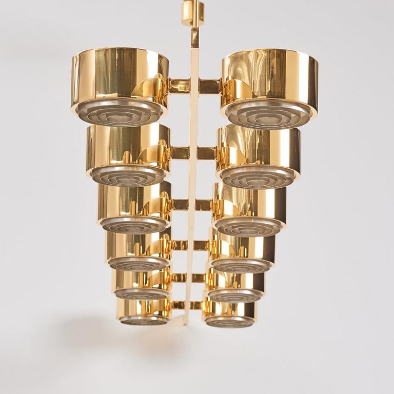 Hans-Agne Jakobsson, a large ceiling light fixture, model "T261-12", Hans Agne Jakobsson AB, Markaryd, 1960s.