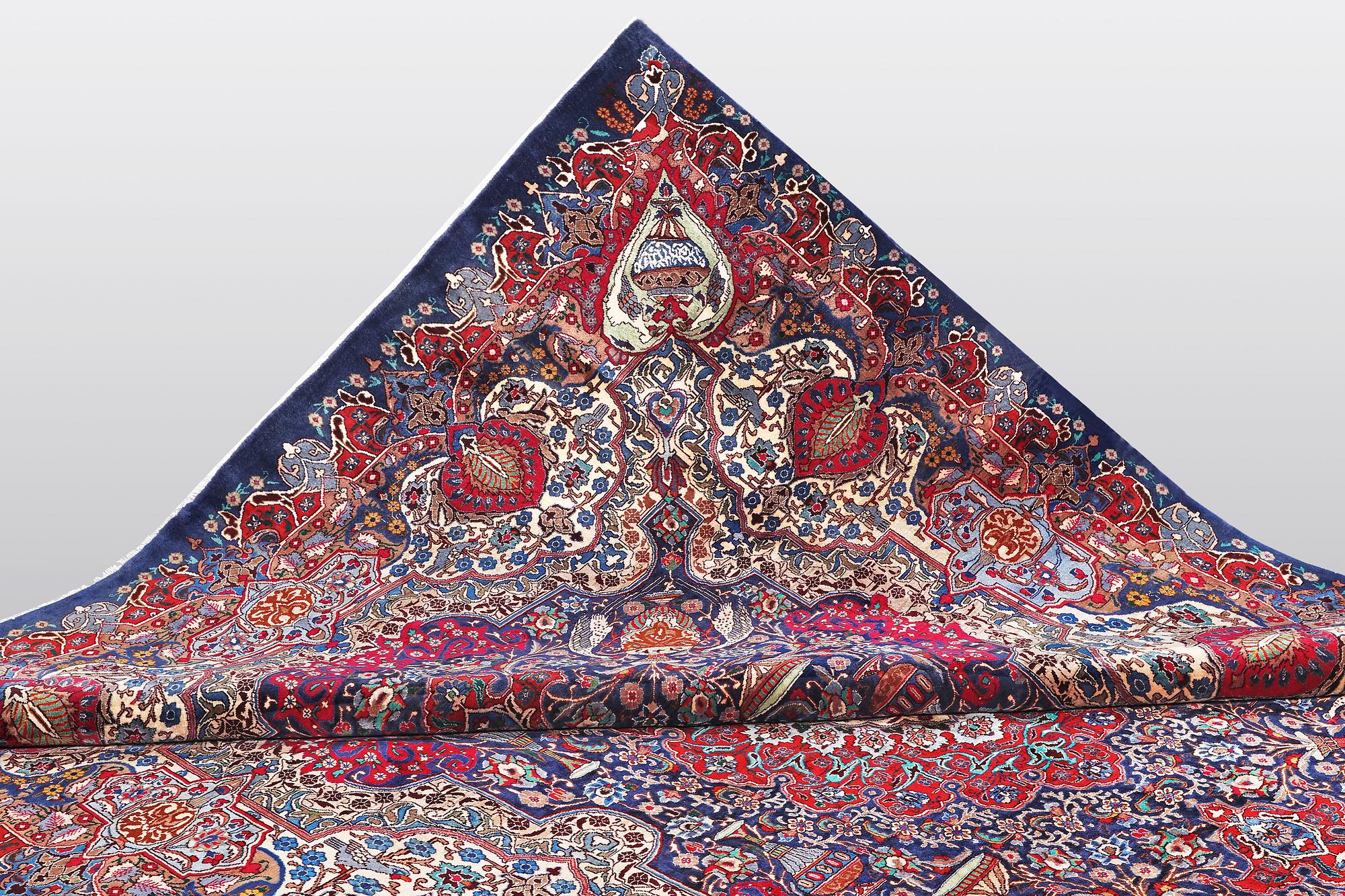 A carpet, Kashmar, ca 382 x 295 cm.