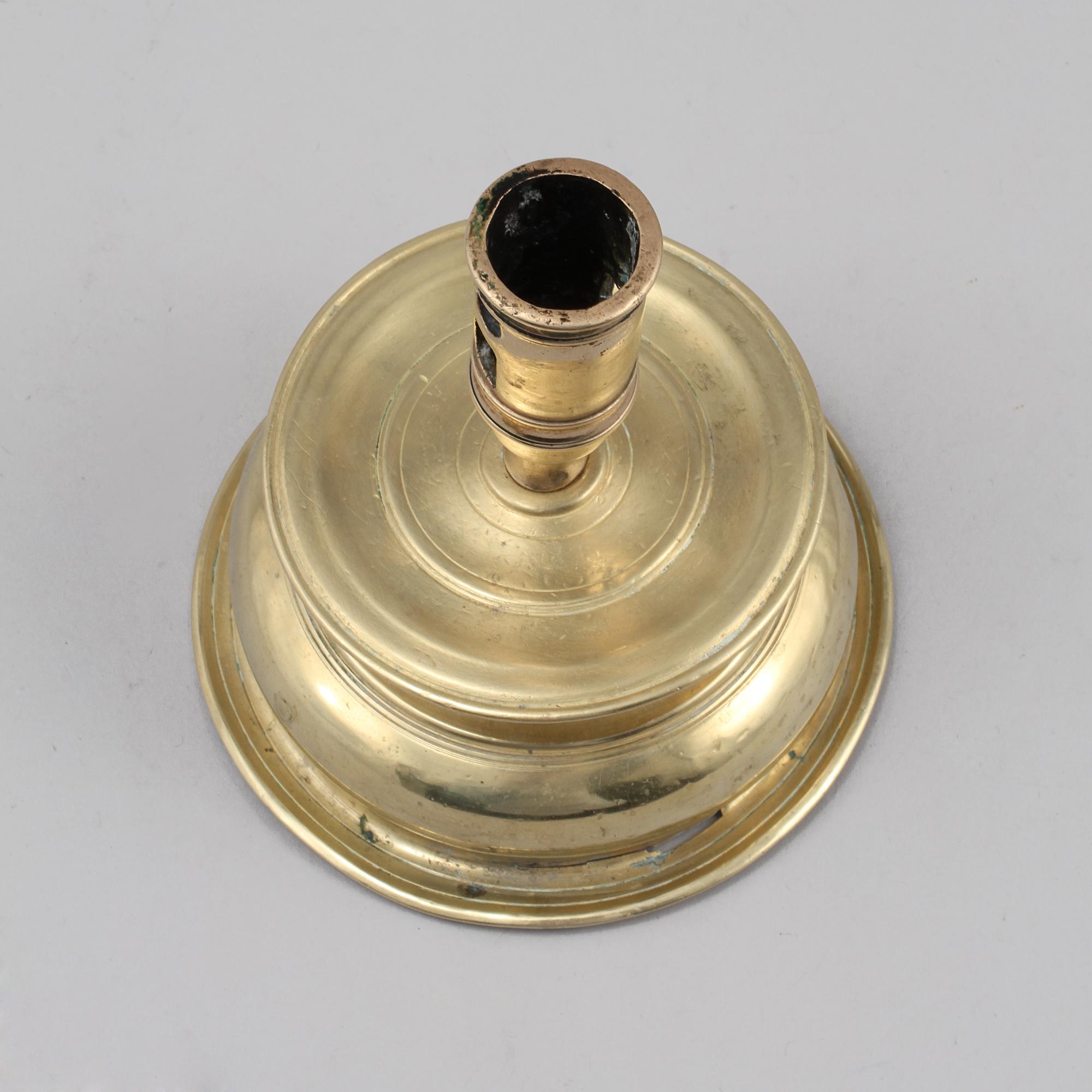 LJUSSTAKE, mässing, barock, 1600-tal.