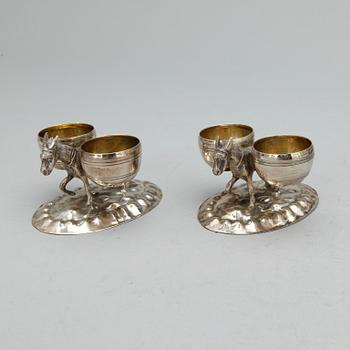 SILVERFÖREMÅL, 7 st, mest mellanöstern, 1900-talets andra hälft. Tot ca 1000 gram.