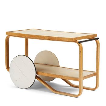 230. Alvar Aalto, a birch serving trolley model "98", O.Y. Huonekalu- ja Rakennustyötehdas A.B., for Finmar Ltd, Finland, 1934-39.