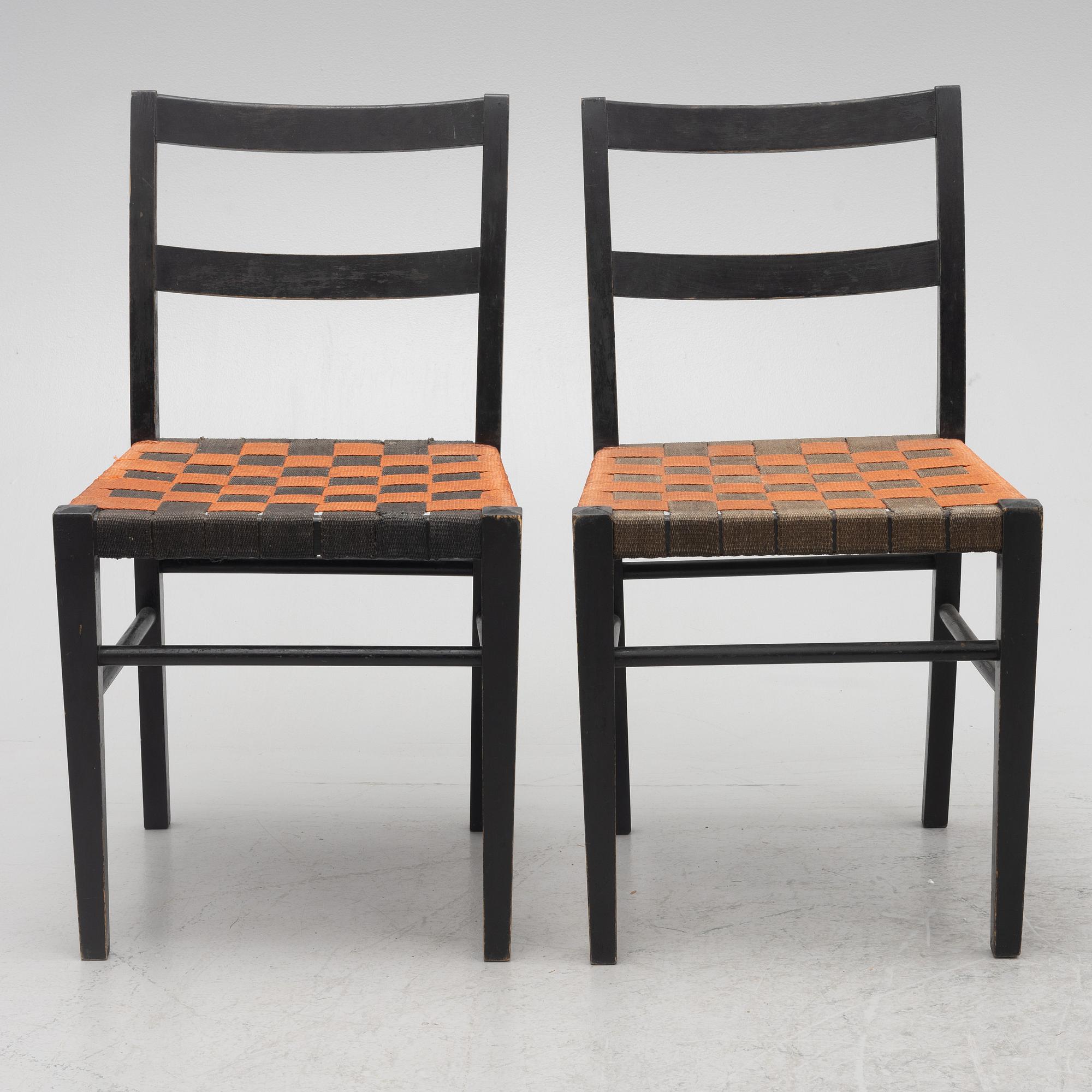 Svenska Möbelfabrikerna, a pair of chairs model "609", Bodafors, 1930s.