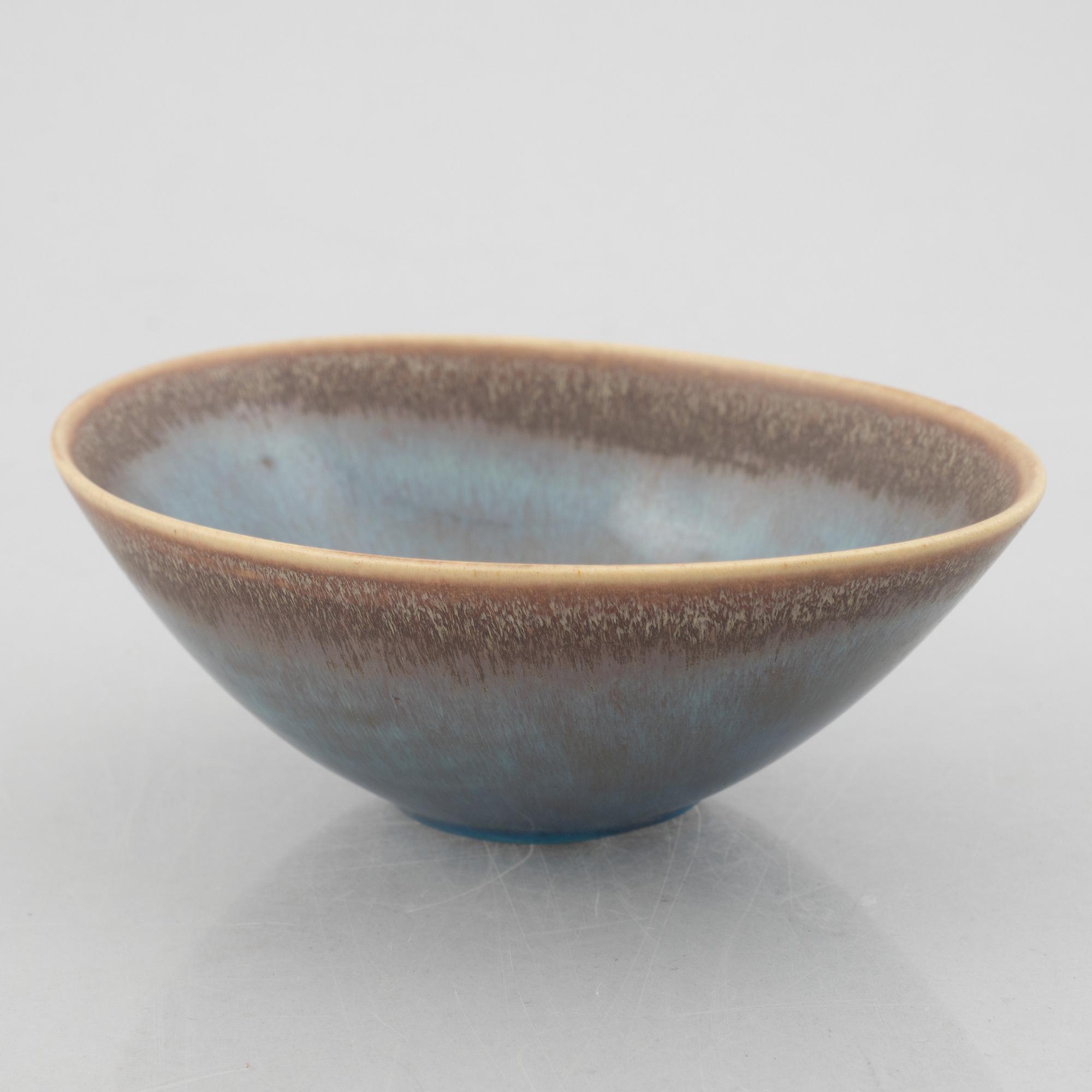 Stig Lindberg, a stoneware bowl, Gustavsbergs studio 1951.