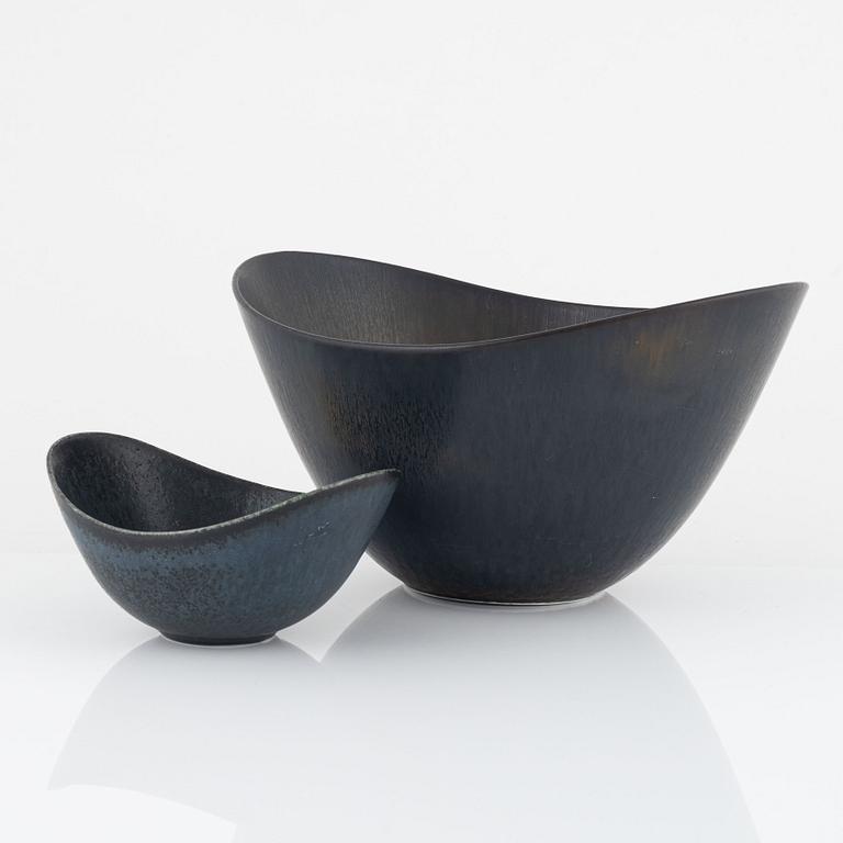 Gunnar Nylund, two bowls, Rörstrand.