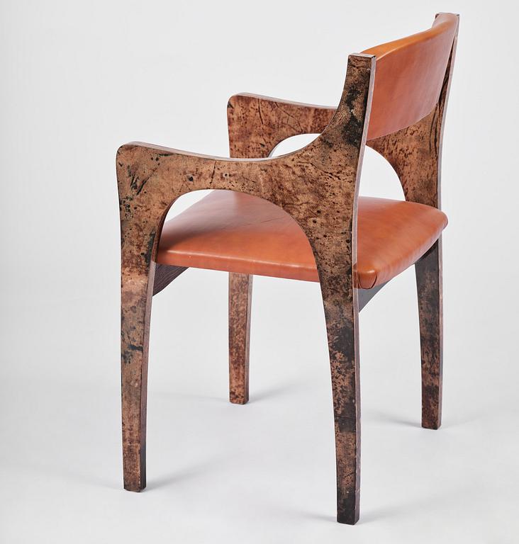 Aldo Tura, stolar, fyra stycken, Milano, Italien, 1960-70-tal.