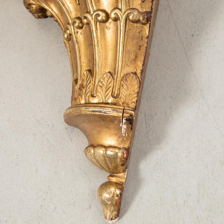 Corner console shelf around 1900.