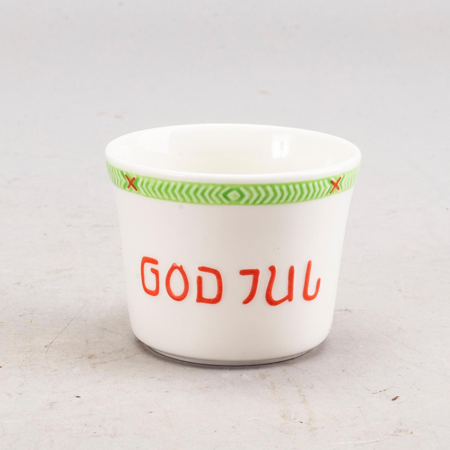 JULSERVIS,  37  delar, porslin, "God Jul", Gustavsberg.