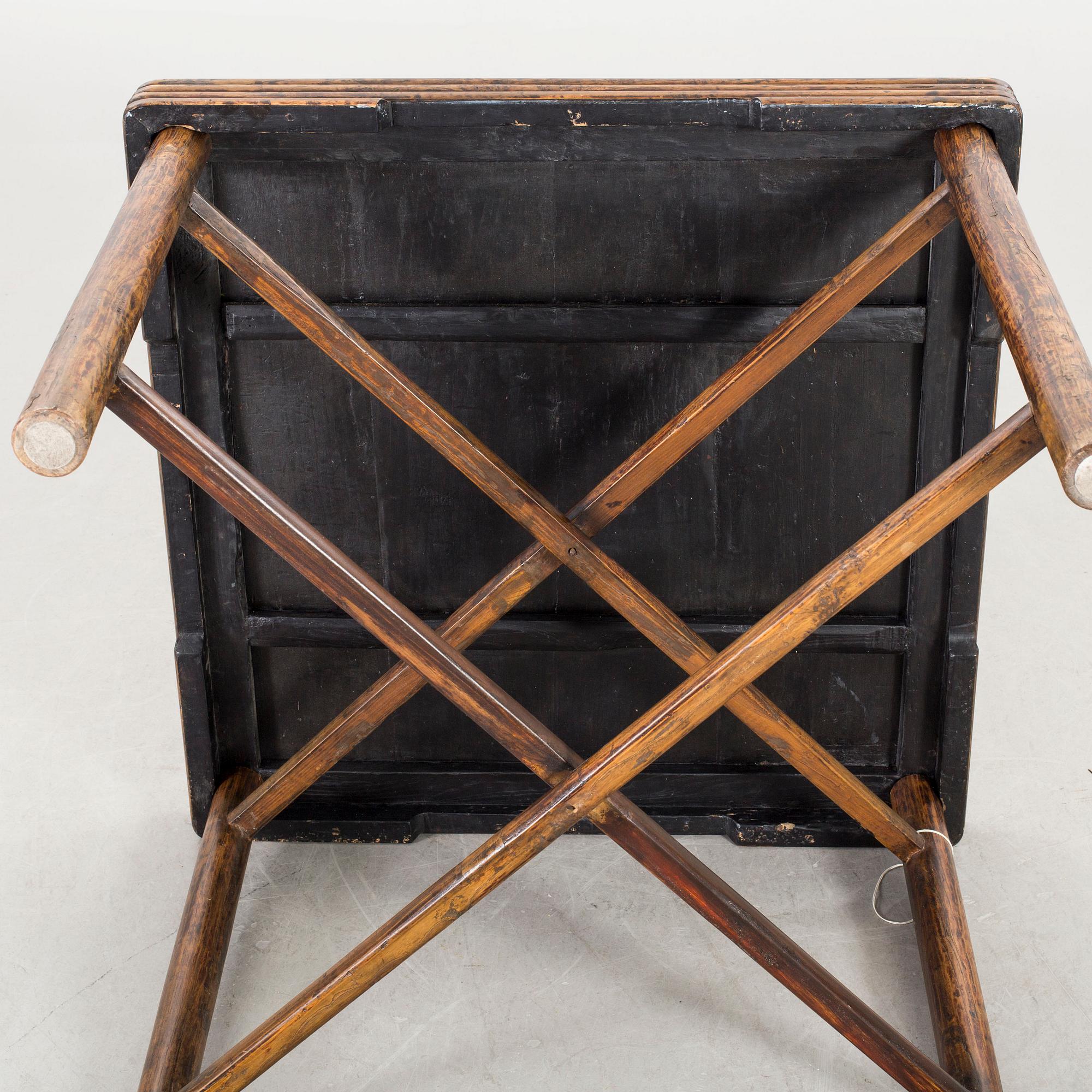 A CHINESE FOLDING TABLE 20TH CENTURY.