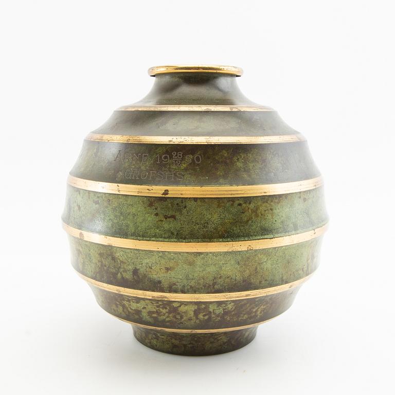 Vas Art Deco Svenska Metallverken 1900-talets mitt.