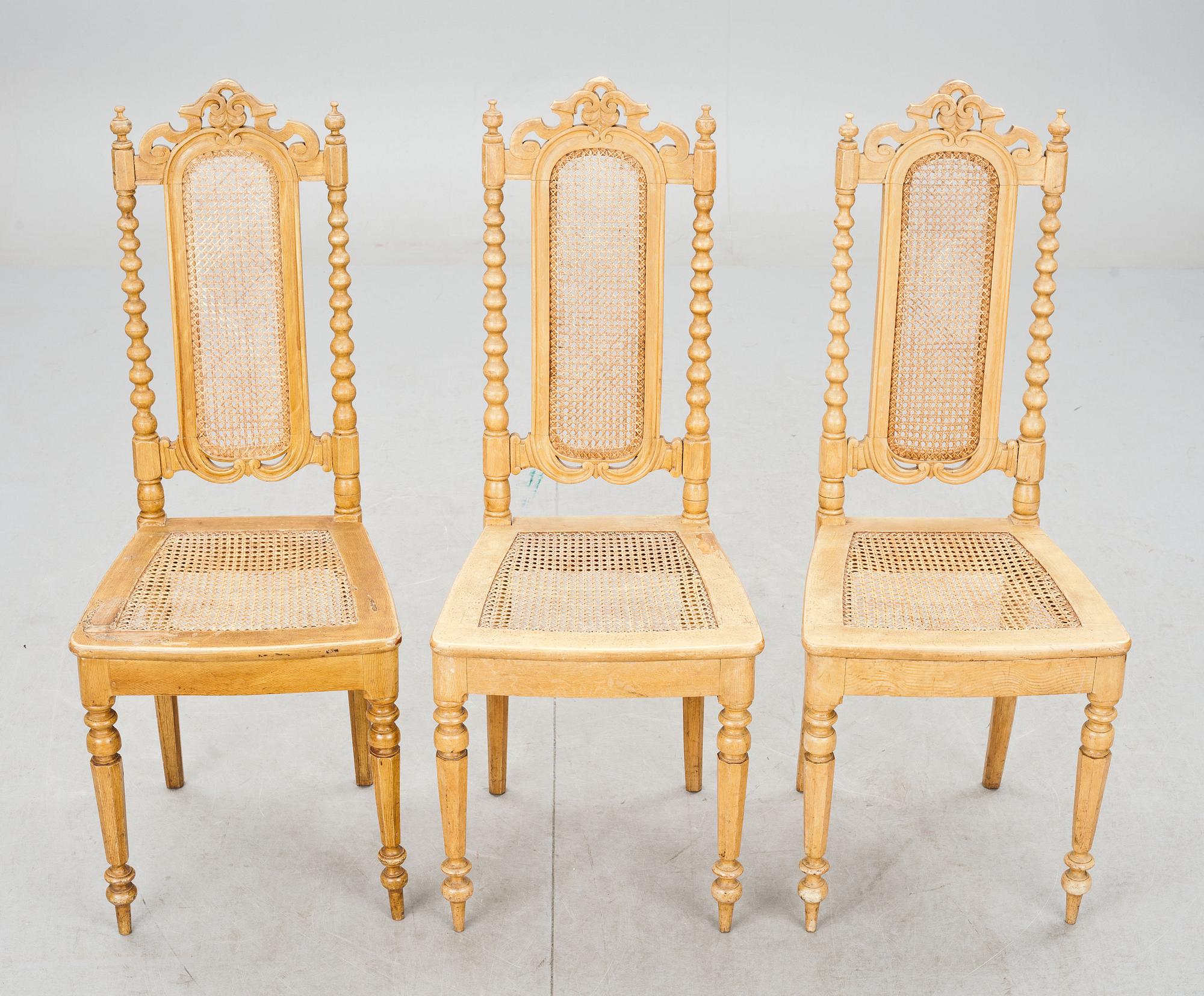 STOLAR, 6 st nyrenässans, 1800/1900-tal.