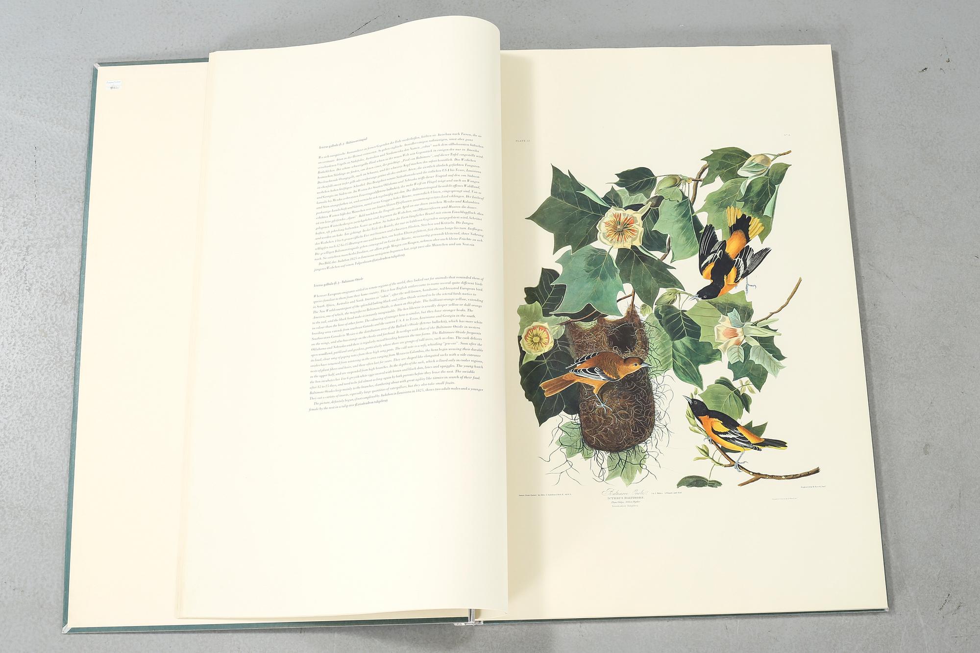 BOK, "The Birds of America", volym I, John James Audubon, numrerad 456/500, 1973.