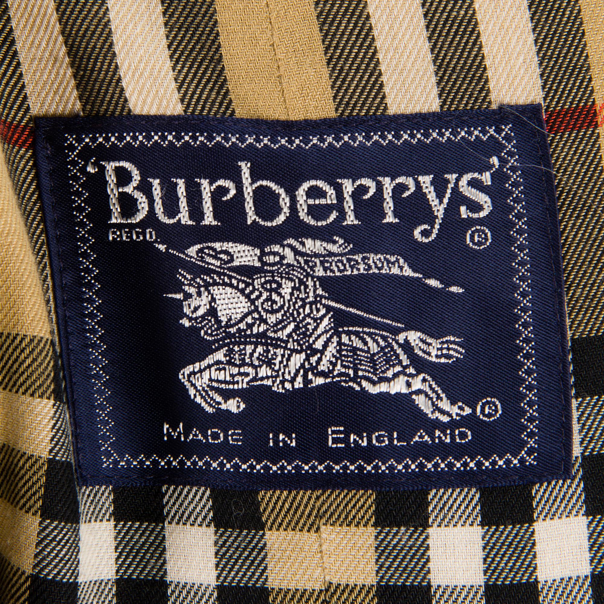 Burberrys made in england label shop