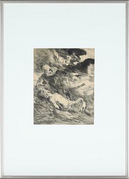 Lovis Corinth · LOVIS CORINTH, troligen etsning, signerad i plåten.