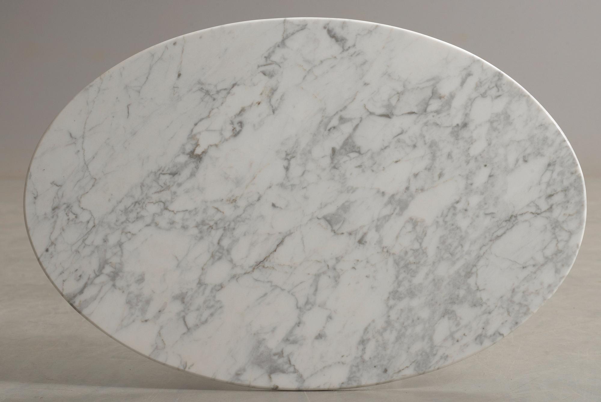 An Eero Saarinen marble top 'Tulip' table, Knoll International, USA.