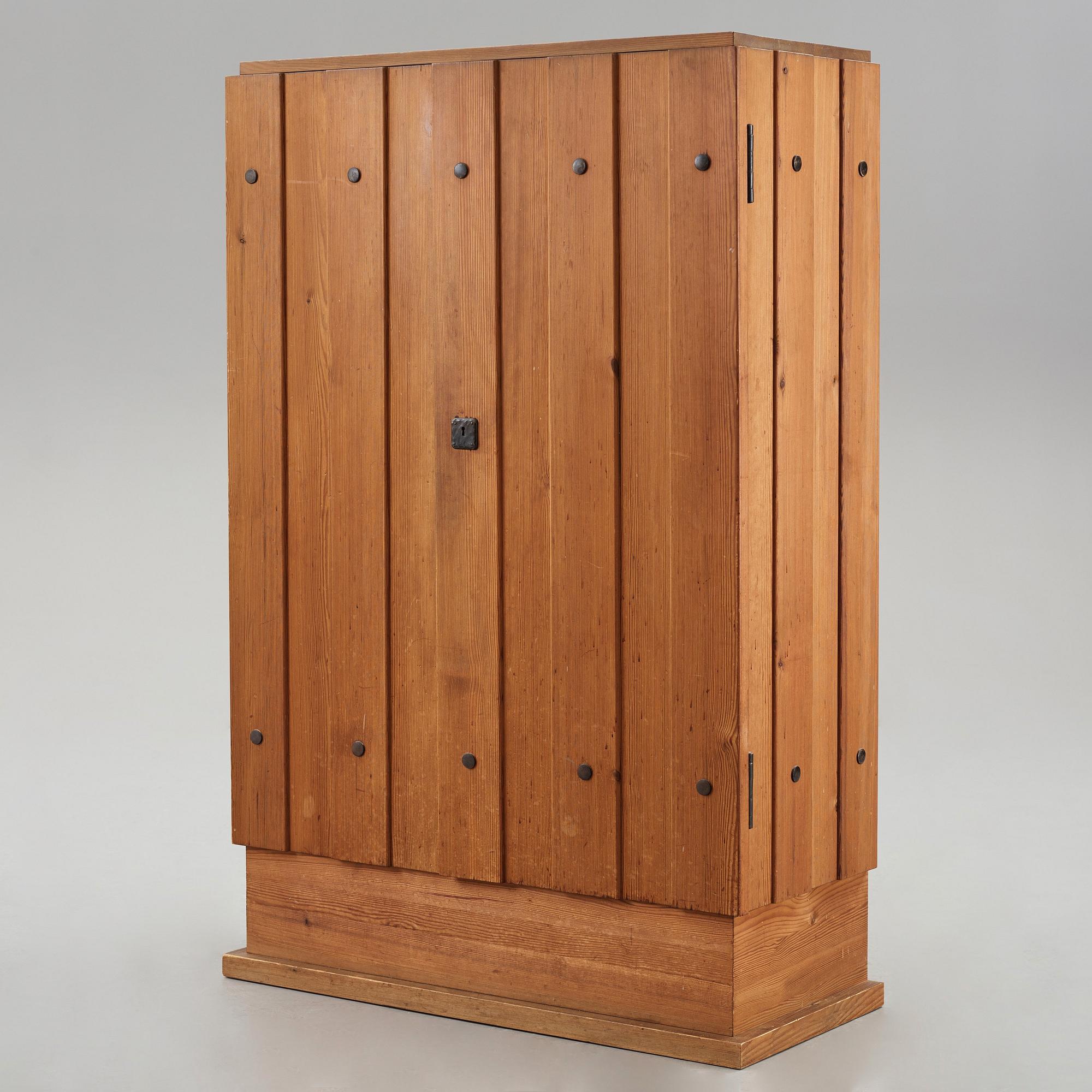 Axel Einar Hjorth, a stained pine "Lovö" cabinet, Nordiska Kompaniet, Sweden 1930's.