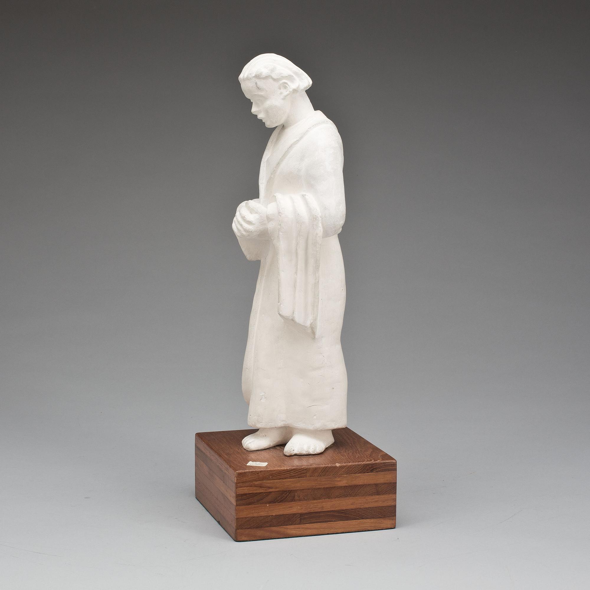 SKULPTUR, gips, signerad Sundin.