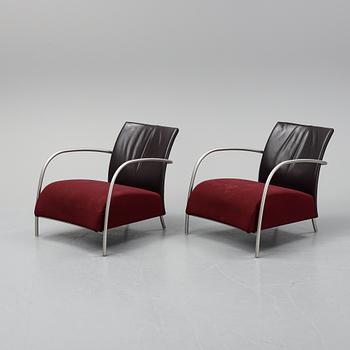 Gijs Papavoine, a pair of "Lomas" easy chairs for Montis.