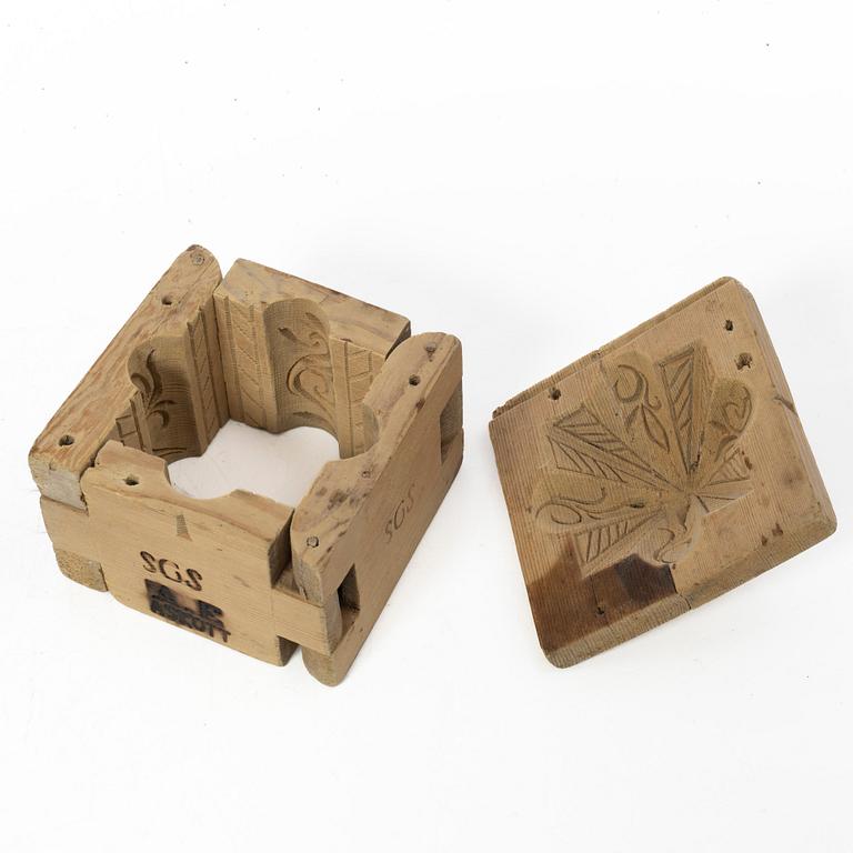 Folk art, 5 pieces, 17th-/18th century.