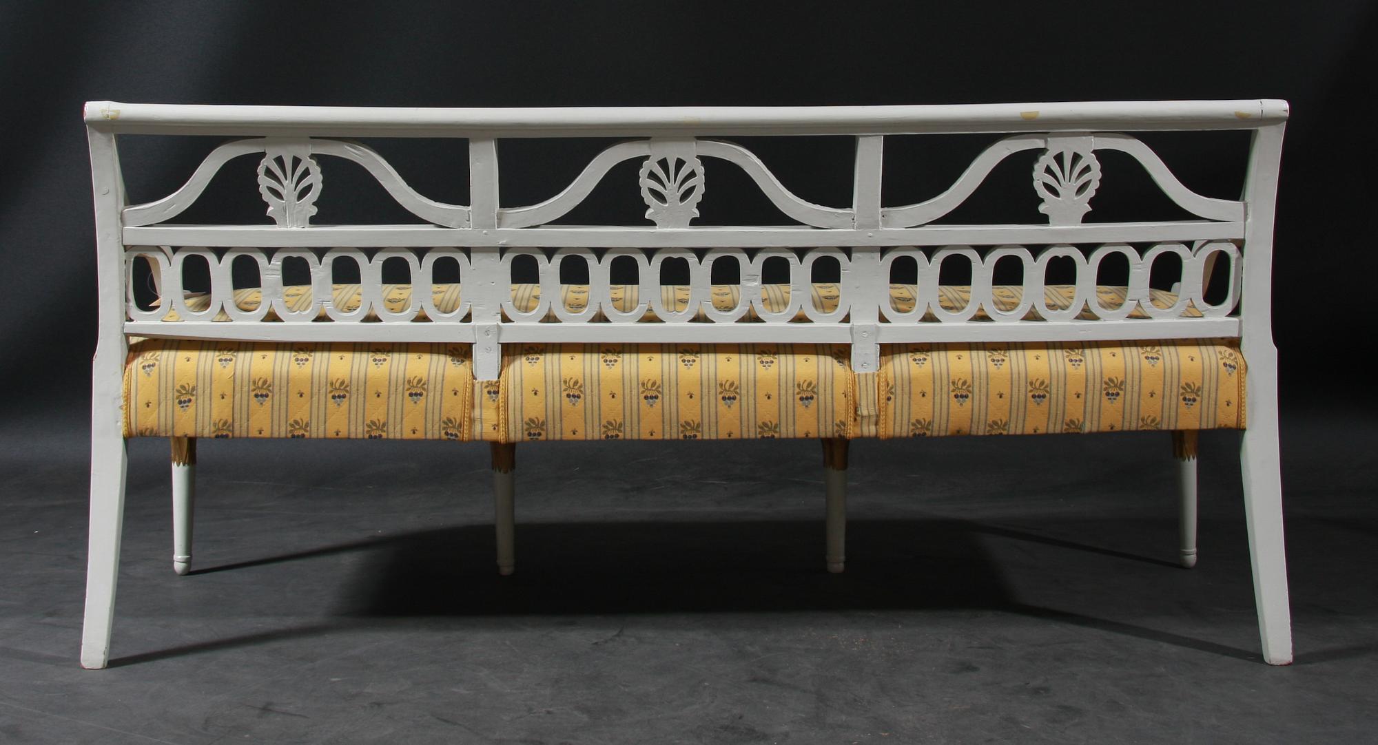 SOFFA, gustaviansk, Sven Andersson, Lindome, Kneipered, omkring 1800.