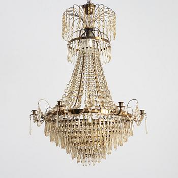 An Empire style chandelier, mid-20th Century.
