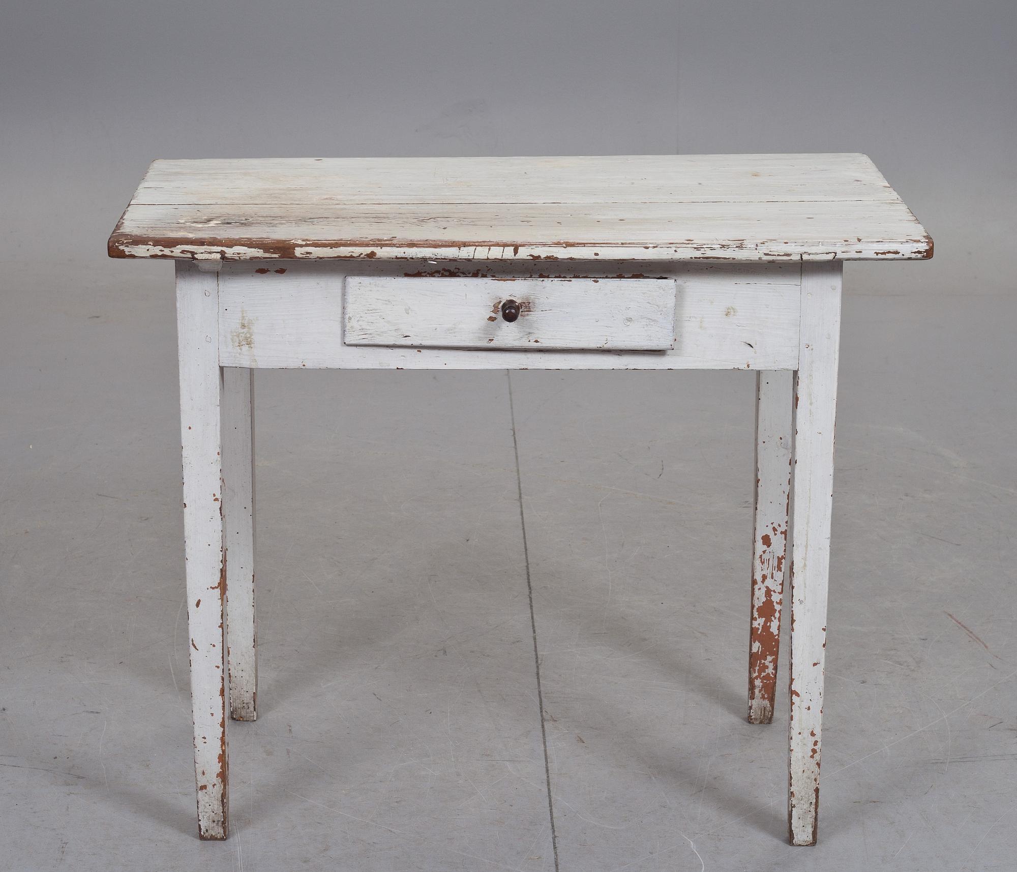 SKRIVBORD, vitmålat, 1800-tal.