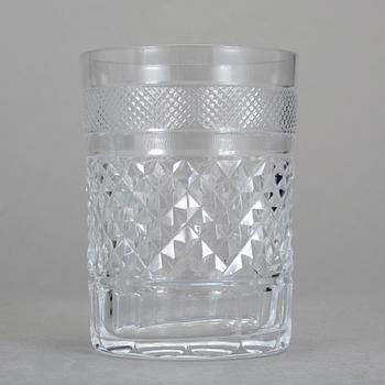 GLASSERVIS, 18 delar, omkring 1900.
