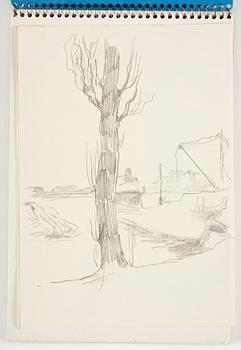 Lotte Laserstein, 3 skissböcker med blyertsteckningar.