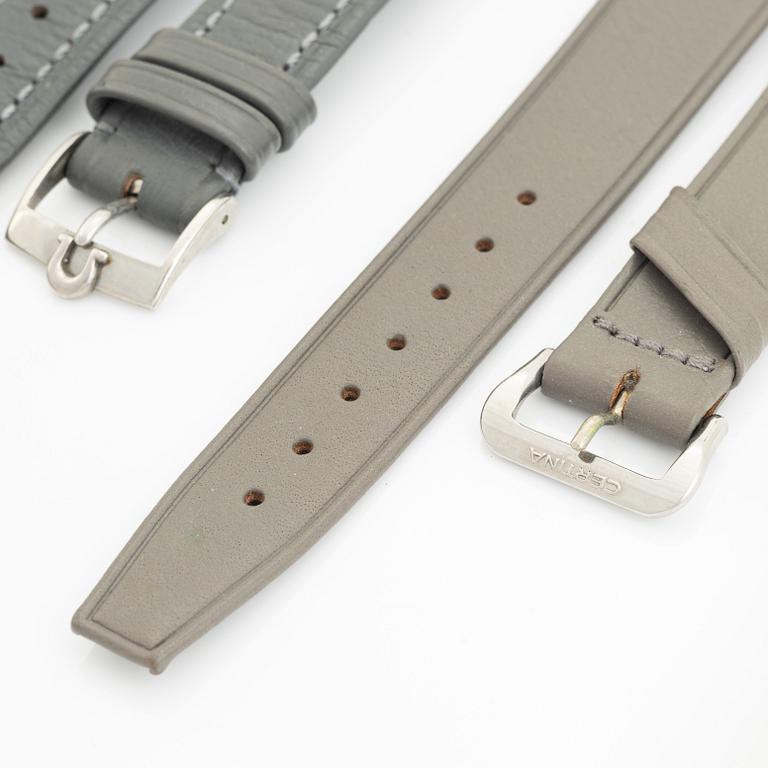 Collection of leather straps,  Omega, Certina, Tissot, 7 pcs.