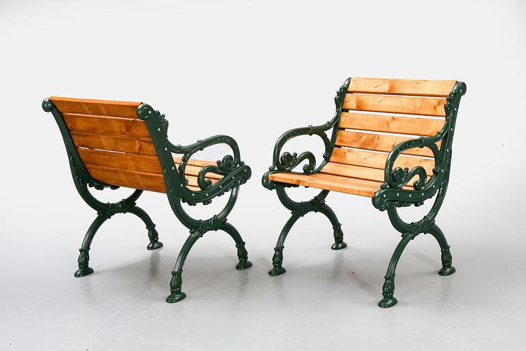 A pair of Byarum armchairs later part of the 20th century.