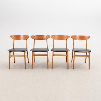 Chairs, 4 pcs, Farstrup, Denmark 1960s.