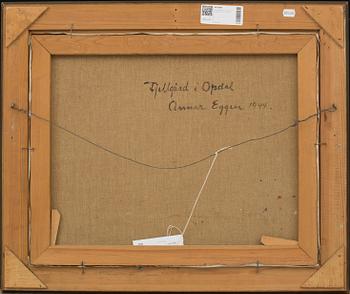 ANNAR EGGEN, oil on canvas, signed and dated 1944.